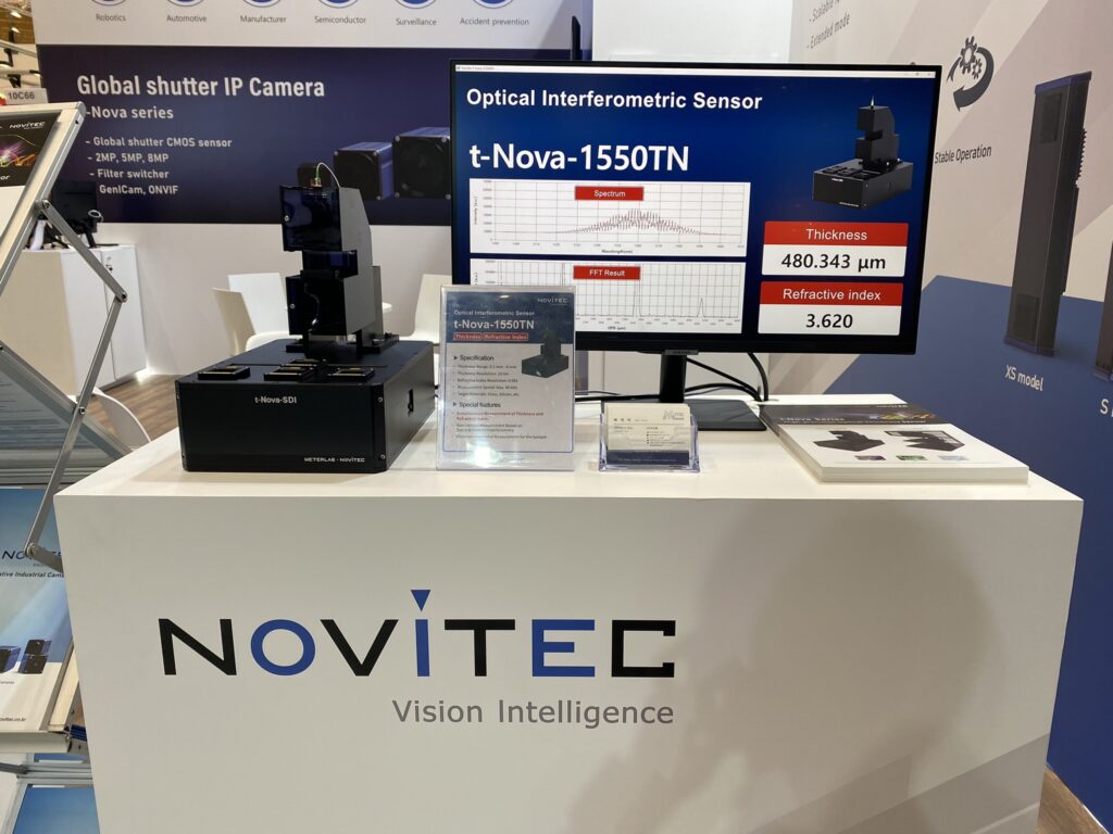두께 및 굴절률 동시 측정 센서 t-Nova-1550TN, 독일 VISION 2022 전시회 출품