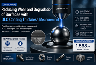 Measuring DLC coating thickness that reduces surface wear and degradation